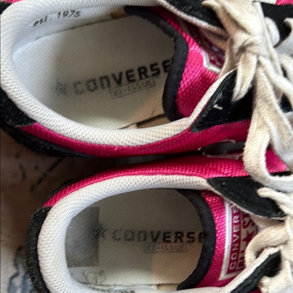 Converse Black and Pink Athletic Shoes - Picture 2 of 6